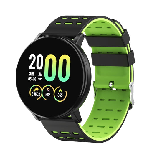 119plus 1.3inch IPS Color Screen Smart Watch IP68 Waterproof,Support Call Reminder /Heart Rate Monitoring/Blood Pressure Monitoring/Blood Oxygen Monitoring(Green) by buy2fix