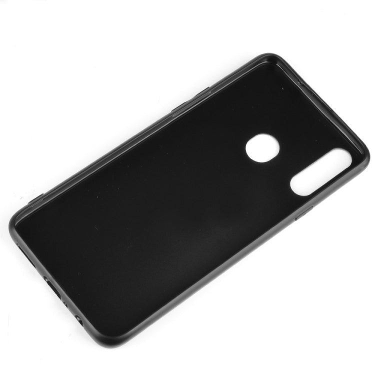 For Galaxy A20s Shockproof Sewing Cow Pattern Skin PC + PU + TPU Case(Black) by buy2fix