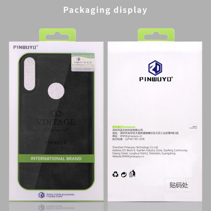For  Motorola Moto E6 Plus PINWUYO Zun Series PC + TPU + Skin Waterproof And Anti-fall All-inclusive Protective Shell(Black) - Motorola Cases by PINWUYO | Online Shopping UK | buy2fix