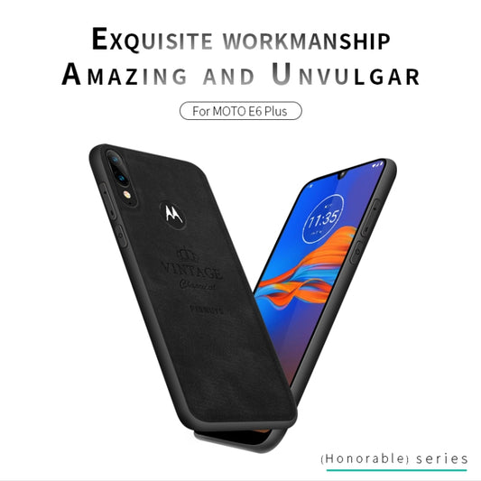 For  Motorola Moto E6 Plus PINWUYO Zun Series PC + TPU + Skin Waterproof And Anti-fall All-inclusive Protective Shell(Gray) - Motorola Cases by PINWUYO | Online Shopping UK | buy2fix
