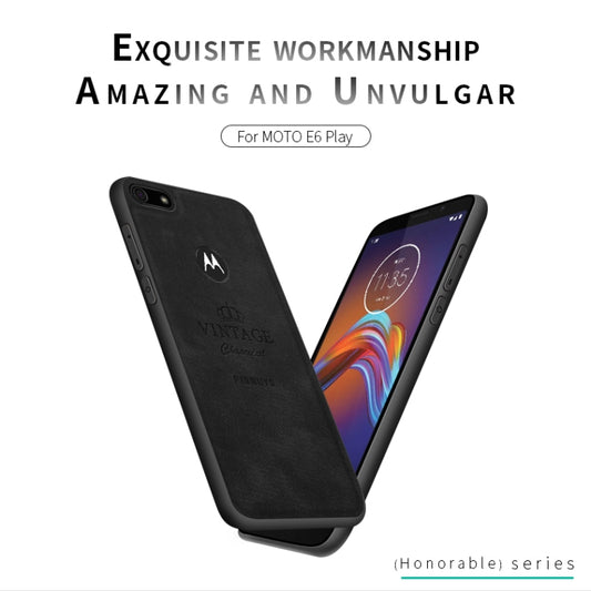 For  Motorola Moto E6 Play PINWUYO Zun Series PC + TPU + Skin Waterproof And Anti-fall All-inclusive Protective Shell(Gray) - Motorola Cases by PINWUYO | Online Shopping UK | buy2fix