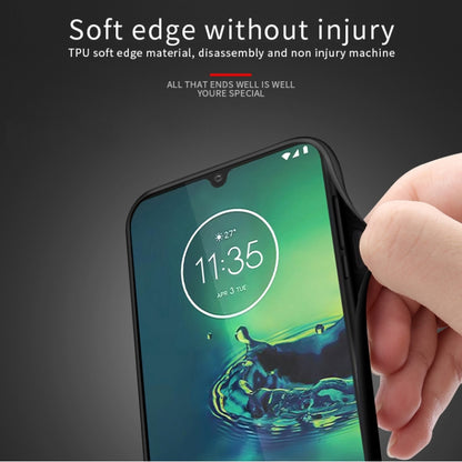 For MOTO G8 Plus PINWUYO Rong Series  Shockproof PC + TPU+ Chemical Fiber Cloth Protective Cover(Red) - Motorola Cases by PINWUYO | Online Shopping UK | buy2fix