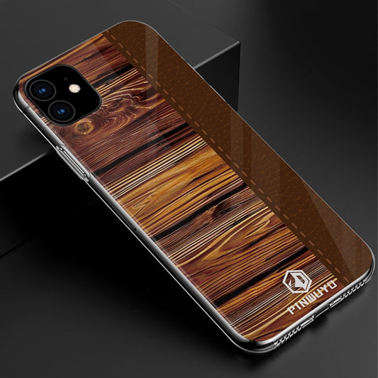 For iPhone 11 PINWUYO Pindun Series Slim 3D Call Flashing PC All-inclusive Waterproof Shockproof Protection Case(Brown) - iPhone 11 Cases by PINWUYO | Online Shopping UK | buy2fix