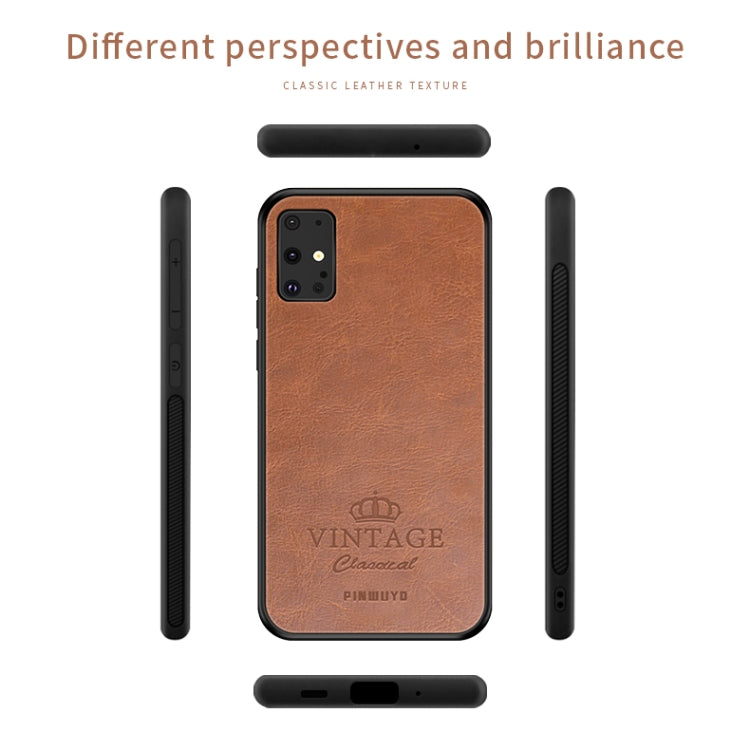For Galaxy S20 Plus PINWUYO Pin Rui Series Classical Leather, PC + TPU + PU Leather Waterproof And Anti-fall All-inclusive Protective Shell(Black) - Galaxy Phone Cases by PINWUYO | Online Shopping UK | buy2fix