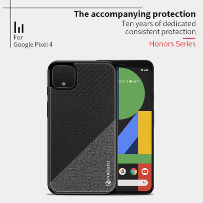 For Google Pixel4 PINWUYO Rong Series  Shockproof PC + TPU+ Chemical Fiber Cloth Protective Cover(Yellow) - Google Cases by PINWUYO | Online Shopping UK | buy2fix