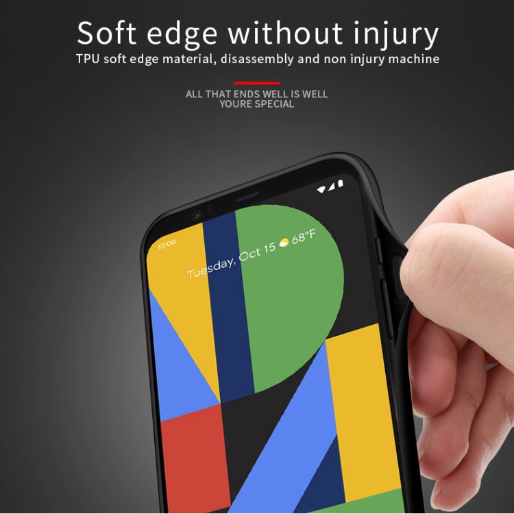 For Google Pixel4 XL PINWUYO Rong Series  Shockproof PC + TPU+ Chemical Fiber Cloth Protective Cover(Red) - Google Cases by PINWUYO | Online Shopping UK | buy2fix
