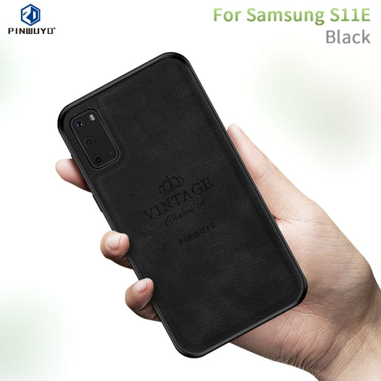 For Galaxy S20 PINWUYO Zun Series PC + TPU + Skin Waterproof Anti-fall All-inclusive Protective Case(Black)