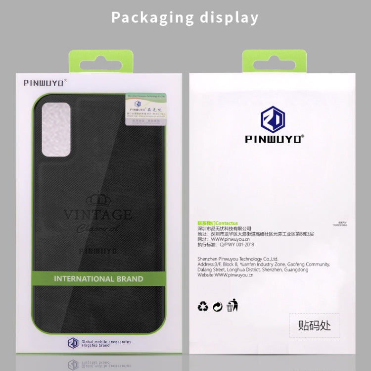 For Galaxy S20 PINWUYO Zun Series PC + TPU + Skin Waterproof Anti-fall All-inclusive Protective Case(Black) - Galaxy Phone Cases by PINWUYO | Online Shopping UK | buy2fix