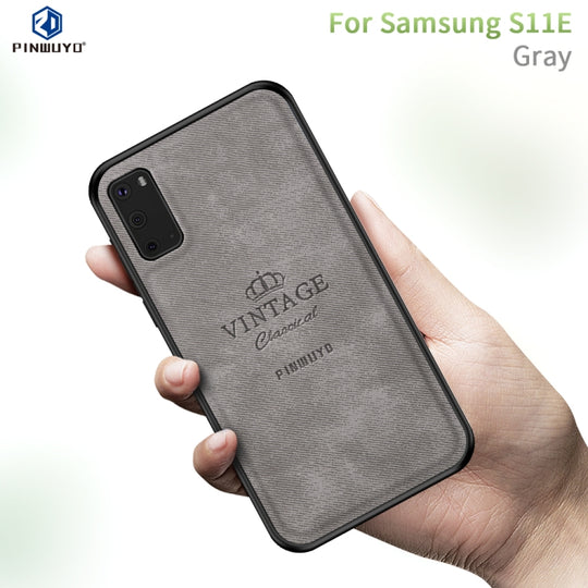 For Galaxy S20 PINWUYO Zun Series PC + TPU + Skin Waterproof Anti-fall All-inclusive Protective Case(Gray)