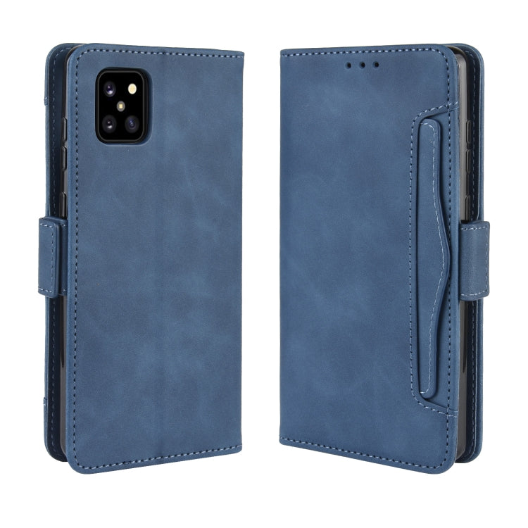 For Galaxy M60S / A81 / Note 10 Lite Wallet Style Skin Feel Calf Pattern Leather Case with Separate Card Slots & Holder & Wallet & Photo Frame(Blue) by buy2fix