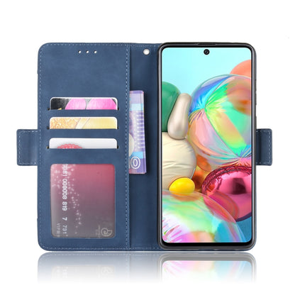 For Galaxy M60S / A81 / Note 10 Lite Wallet Style Skin Feel Calf Pattern Leather Case with Separate Card Slots & Holder & Wallet & Photo Frame(Blue) by buy2fix