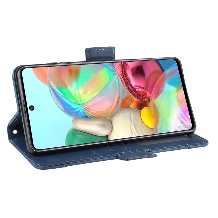 For Galaxy M60S / A81 / Note 10 Lite Wallet Style Skin Feel Calf Pattern Leather Case with Separate Card Slots & Holder & Wallet & Photo Frame(Blue) by buy2fix