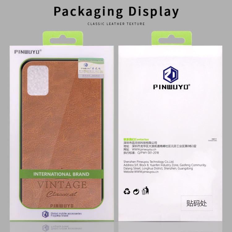 For Galaxy A51 / M40s PINWUYO Pin Rui Series Classical Leather Texture PC + TPU Waterproof  Anti-fall All-inclusive Protective Case Shell(Red) - Galaxy Phone Cases by PINWUYO | Online Shopping UK | buy2fix