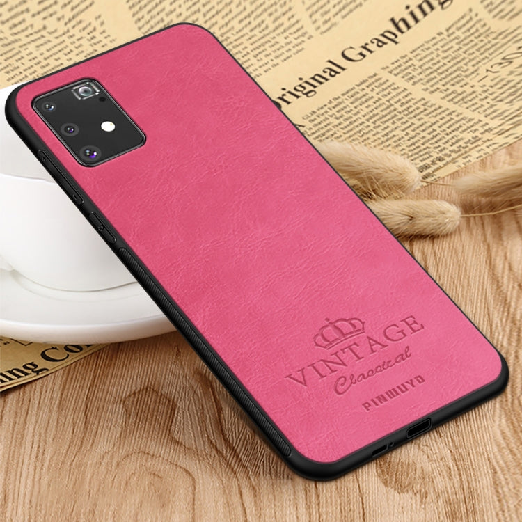 For Galaxy A91 / S10 Lite PINWUYO Pin Rui Series Classical Leather Texture PC + TPU Waterproof  Anti-fall All-inclusive Protective Case Shell(Red) - Galaxy Phone Cases by PINWUYO | Online Shopping UK | buy2fix