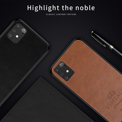 For Galaxy A91 / S10 Lite PINWUYO Pin Rui Series Classical Leather Texture PC + TPU Waterproof  Anti-fall All-inclusive Protective Case Shell(Red) - Galaxy Phone Cases by PINWUYO | Online Shopping UK | buy2fix