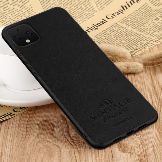 For Google Pixel 4 PINWUYO Pin Rui Series Classical Leather Texture PC + TPU Waterproof  Anti-fall All-inclusive Protective Case Shell(Black) - Google Cases by PINWUYO | Online Shopping UK | buy2fix