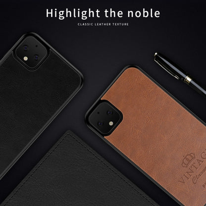 For Google Pixel 4 PINWUYO Pin Rui Series Classical Leather Texture PC + TPU Waterproof  Anti-fall All-inclusive Protective Case Shell(Black) - Google Cases by PINWUYO | Online Shopping UK | buy2fix