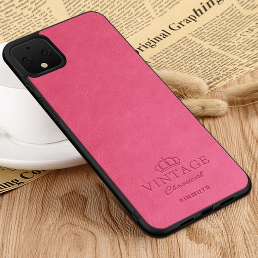 For Google Pixel 4 PINWUYO Pin Rui Series Classical Leather Texture PC + TPU Waterproof  Anti-fall All-inclusive Protective Case Shell(Red) - Google Cases by PINWUYO | Online Shopping UK | buy2fix