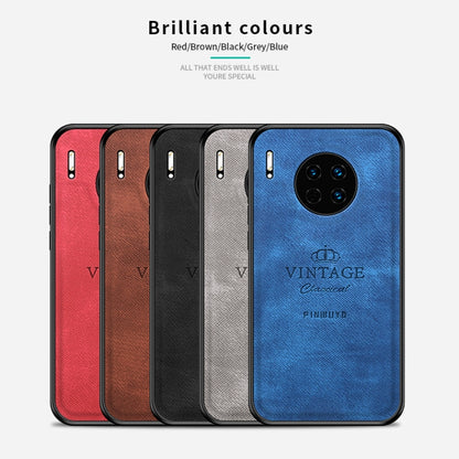 For Huawei Mate 30 5G (Leather) PINWUYO Zun Series PC + TPU + Skin Waterproof Anti-fall All-inclusive Protective Case(Black) by PINWUYO