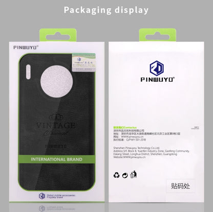 For Huawei Mate 30 5G (Leather) PINWUYO Zun Series PC + TPU + Skin Waterproof Anti-fall All-inclusive Protective Case(Black) by PINWUYO