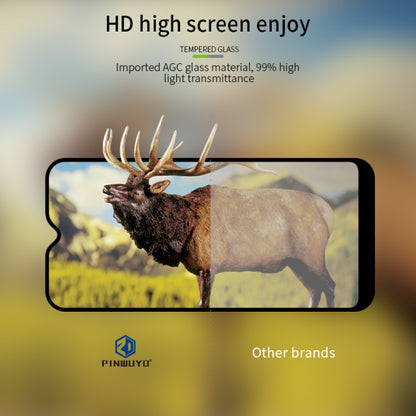 For Galaxy A01 PINWUYO 9H 2.5D Full Screen Tempered Glass Film(Black) - Galaxy Tempered Glass by PINWUYO | Online Shopping UK | buy2fix