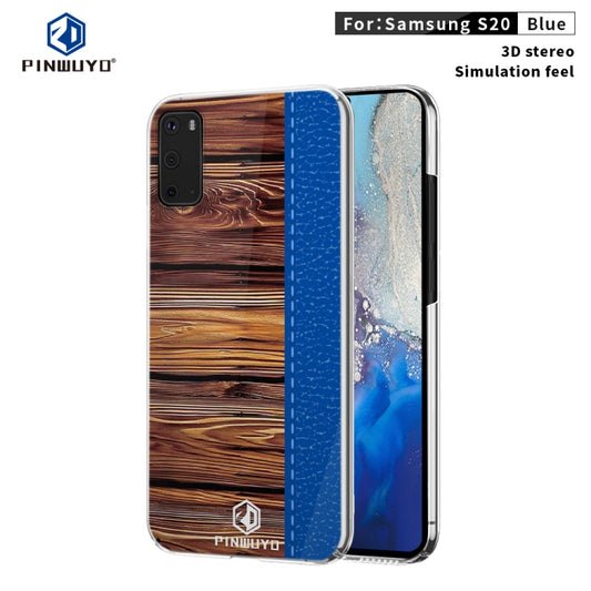For Galaxy S20 PINWUYO Pindun Series Slim 3D Flashing All-inclusive PC Case(Blue) - Galaxy Phone Cases by PINWUYO | Online Shopping UK | buy2fix