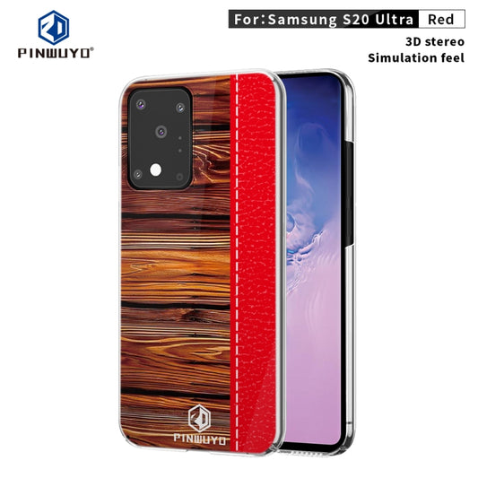 For Galaxy S20 Ultra PINWUYO Pindun Series Slim 3D Flashing All-inclusive PC Case(Red) - Galaxy Phone Cases by PINWUYO | Online Shopping UK | buy2fix