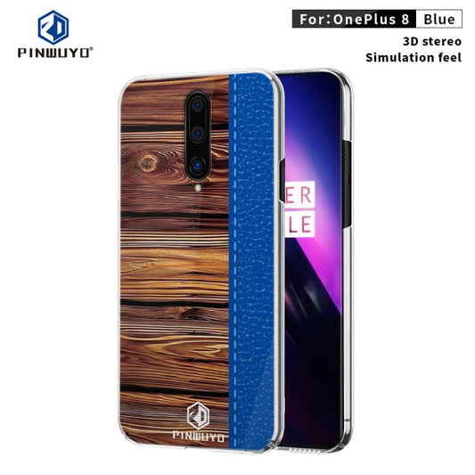 For OnePlus 8 PINWUYO Pindun Series Slim 3D Flashing All-inclusive PC Case(Blue) - OnePlus Cases by PINWUYO | Online Shopping UK | buy2fix