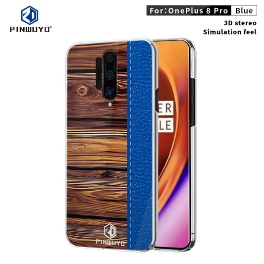For OnePlus 8 Pro PINWUYO Pindun Series Slim 3D Flashing All-inclusive PC Case(Blue) - OnePlus Cases by PINWUYO | Online Shopping UK | buy2fix