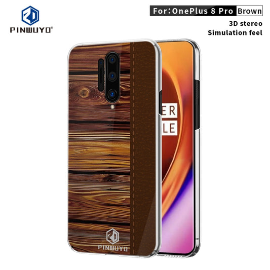 For OnePlus 8 Pro PINWUYO Pindun Series Slim 3D Flashing All-inclusive PC Case(Brown) - OnePlus Cases by PINWUYO | Online Shopping UK | buy2fix