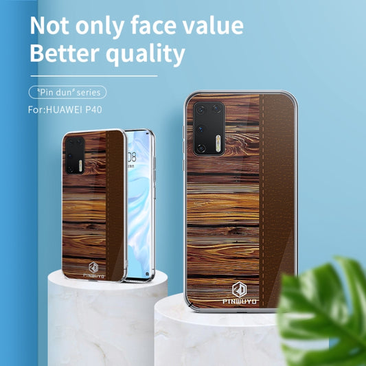 For Huawei P40 PINWUYO Pindun Series Slim 3D Flashing All-inclusive PC Case(Blue) - Huawei Cases by PINWUYO | Online Shopping UK | buy2fix