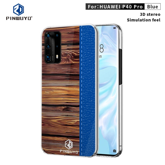 For Huawei P40 Pro PINWUYO Pindun Series Slim 3D Flashing All-inclusive PC Case(Blue) - Huawei Cases by PINWUYO | Online Shopping UK | buy2fix