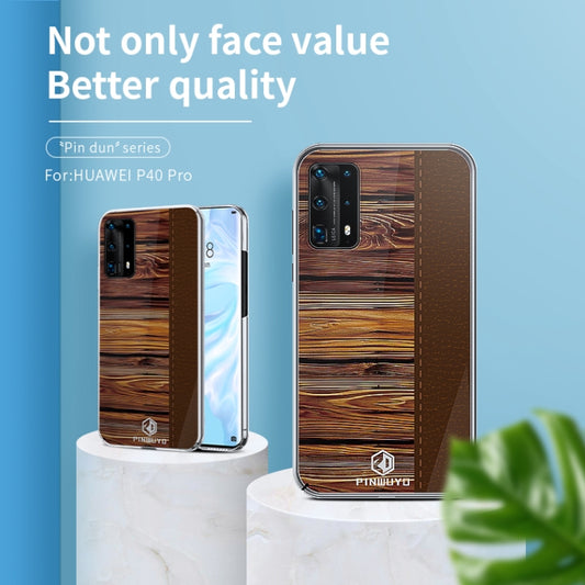For Huawei P40 Pro PINWUYO Pindun Series Slim 3D Flashing All-inclusive PC Case(Brown) - Huawei Cases by PINWUYO | Online Shopping UK | buy2fix