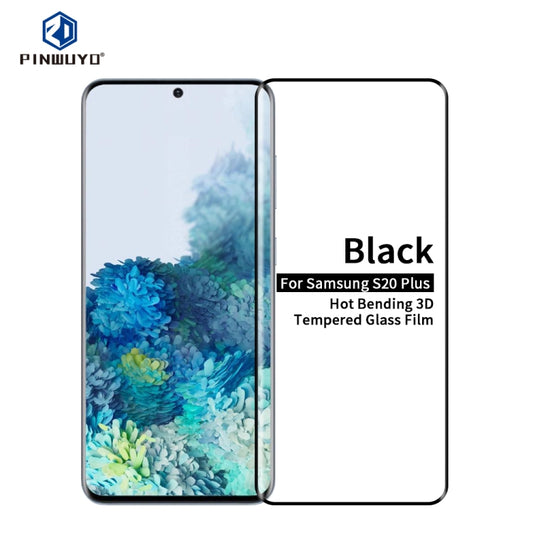 For Galaxy S20 Plus PINWUYO 9H 3D Hot Bending Tempered Glass Film(Black) - Galaxy Tempered Glass by PINWUYO | Online Shopping UK | buy2fix