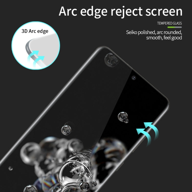 For Galaxy S20 Ultra PINWUYO 9H 3D Hot Bending Tempered Glass Film(Black) - Galaxy Tempered Glass by PINWUYO | Online Shopping UK | buy2fix