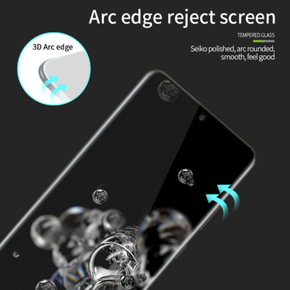 For Galaxy S20 Ultra PINWUYO 9H 3D Hot Bending Tempered Glass Film(Black) - Galaxy Tempered Glass by PINWUYO | Online Shopping UK | buy2fix