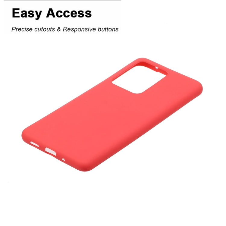 For Galaxy S20 Ultra Frosted Candy-Colored Ultra-thin TPU Phone Case(Red) by buy2fix