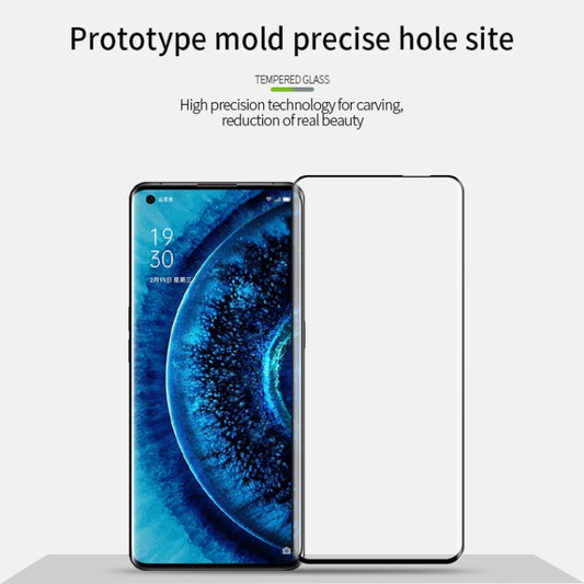 For OPPO Find X2 PINWUYO 9H 3D Hot Bending Tempered Glass Film(Black) - OPPO Tempered Glass by PINWUYO | Online Shopping UK | buy2fix