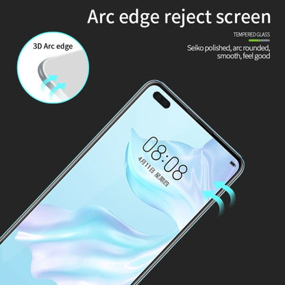 For Huawei P40 PINWUYO 9H 3D Curved Full Screen Explosion-proof Tempered Glass Film(Black) -  by PINWUYO | Online Shopping UK | buy2fix