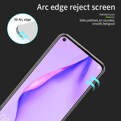 For Huawei P40 Lite PINWUYO 9H 3D Curved Full Screen Explosion-proof Tempered Glass Film(Black) -  by PINWUYO | Online Shopping UK | buy2fix