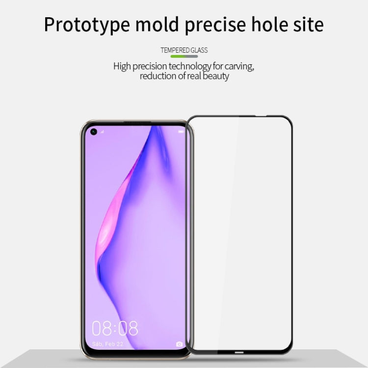 For Huawei P40 Lite PINWUYO 9H 3D Curved Full Screen Explosion-proof Tempered Glass Film(Black) -  by PINWUYO | Online Shopping UK | buy2fix