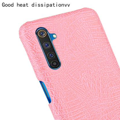 For Oppo Realme 6 Pro Shockproof Crocodile Texture PC + PU Case(Pink) - Realme Cases by buy2fix | Online Shopping UK | buy2fix
