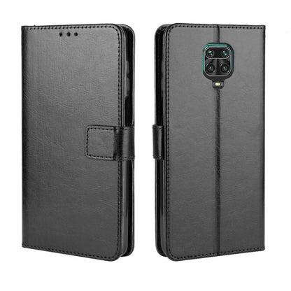 For Xiaomi Redmi Note 9 Pro / Note 9s / Note 9 Pro Max Retro Crazy Horse Texture Horizontal Flip PU Leather Case with Holder & Card Slots & Photo Frame(Black) - Xiaomi Cases by buy2fix | Online Shopping UK | buy2fix
