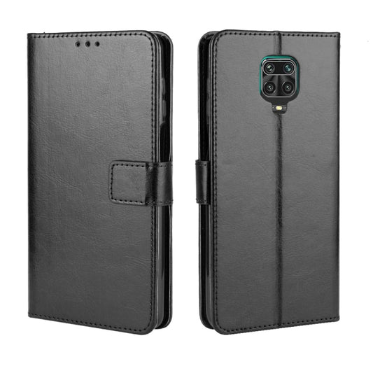 For Xiaomi Redmi Note 9 Pro / Note 9s / Note 9 Pro Max Retro Crazy Horse Texture Horizontal Flip PU Leather Case with Holder & Card Slots & Photo Frame(Black) - Xiaomi Cases by buy2fix | Online Shopping UK | buy2fix
