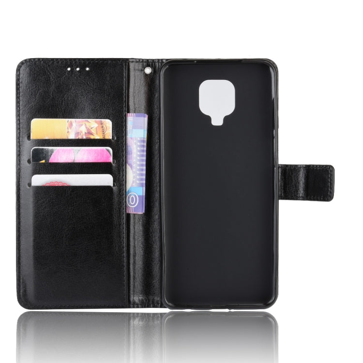 For Xiaomi Redmi Note 9 Pro / Note 9s / Note 9 Pro Max Retro Crazy Horse Texture Horizontal Flip PU Leather Case with Holder & Card Slots & Photo Frame(Black) - Xiaomi Cases by buy2fix | Online Shopping UK | buy2fix