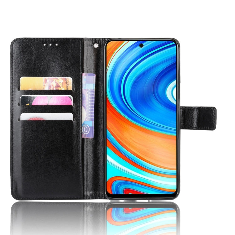 For Xiaomi Redmi Note 9 Pro / Note 9s / Note 9 Pro Max Retro Crazy Horse Texture Horizontal Flip PU Leather Case with Holder & Card Slots & Photo Frame(Black) - Xiaomi Cases by buy2fix | Online Shopping UK | buy2fix
