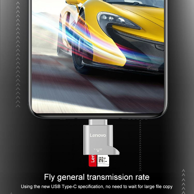 Lenovo D201 USB-C / Type-C To TF Card Reader - Card Reader by Lenovo | Online Shopping UK | buy2fix