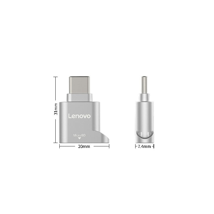 Lenovo D201 USB-C / Type-C To TF Card Reader - Card Reader by Lenovo | Online Shopping UK | buy2fix