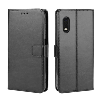 For Galaxy Xcover Pro Retro Crazy Horse Texture Horizontal Flip Leather Case with Holder & Card Slots & Photo Frame(Black) - Galaxy Phone Cases by buy2fix | Online Shopping UK | buy2fix