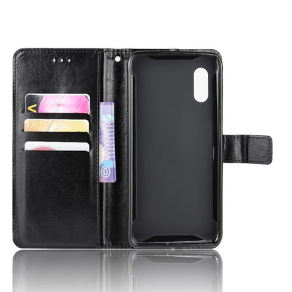 For Galaxy Xcover Pro Retro Crazy Horse Texture Horizontal Flip Leather Case with Holder & Card Slots & Photo Frame(Black) - Galaxy Phone Cases by buy2fix | Online Shopping UK | buy2fix